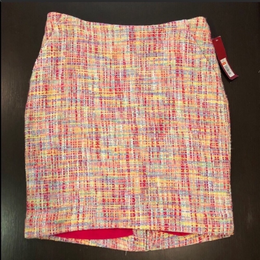 Merona Multicolored Tweed Skirt Size 10 NWT